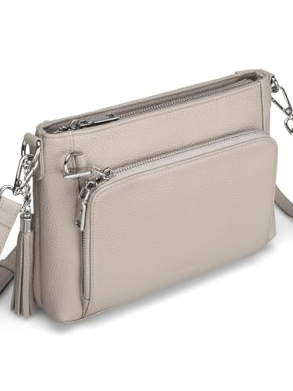 🆕 Genuine Leather Crossbody Bag Medium Shoulder Bag Anti Theft Purse with